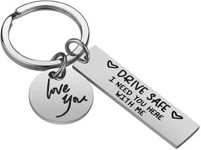 img 2 attached to Drive Safe Keychain Gifts Boyfriend