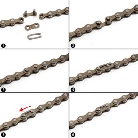 img 2 attached to 🚴 ZONKIE Single-Speed Bike Chain - High-Quality 1/2 × 1/8 inch Bicycle Chain with 116 Links