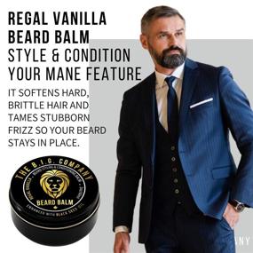 img 2 attached to The B.I.G. Company - Luxury Beard Balm for Men: Masterfully Balanced Beard Conditioner with Beeswax & Oil for Non Greasy, Shine Enhancing Formula- Infused with Black Seed Oil for Beard Growth Support