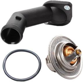 img 1 attached to 🌡️ High-Quality TOPAZ Thermostat Set with Housing Cover and O-Ring for Volkswagen Bettle Golf Jetta Audi TT