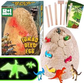 img 4 attached to 🦕 Dinonano Jumbo Dinosaur Toys: Epic Fun for Kids!