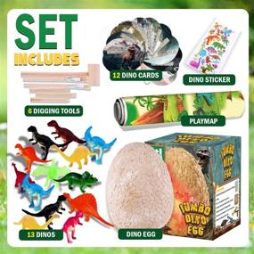 img 3 attached to 🦕 Dinonano Jumbo Dinosaur Toys: Epic Fun for Kids!
