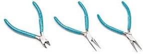 img 1 attached to 💎 Darice 1995-14 Set of 3 Precision Jewelry Pliers with Ergonomic Easy-Grip Handles