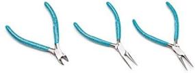 img 3 attached to 💎 Darice 1995-14 Set of 3 Precision Jewelry Pliers with Ergonomic Easy-Grip Handles