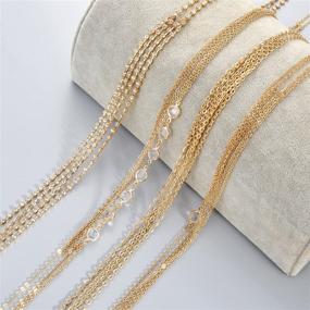 img 1 attached to 👙 Tornito 6-8Pcs Gold Tone Sexy Belly Waist Chain Bikini Body Jewelry Set for Women - Perfect Summer Beach Accessory