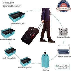 img 3 attached to Streamline and Simplify Your Travels with YAMIU Packing Organizer Accessories