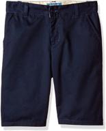 👕 stylish and durable boys' clothing: cherokee uniform twill short chambray shorts logo