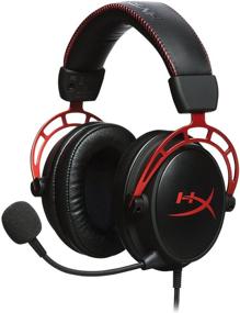 img 4 attached to Red HyperX Cloud Alpha Gaming Headset - Dual Chamber Drivers, Legendary Comfort, Aluminum Frame, 🎧 Detachable Microphone - Compatible with PC, PS4, PS5, Xbox One, Xbox Series X, S, Nintendo Switch, Mobile