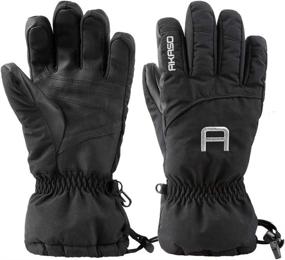 img 4 attached to ❄️ AKASO Waterproof Ski Gloves Winter Warm 3M Thinsulate Snow Gloves, Highly Breathable TPU Snowboard Gloves for Skiing, Snowboarding, Outdoor Sports: Perfect Gifts for Men and Women