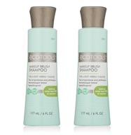 pack of 2 ecotools makeup brush cleaner cleansing shampoo, 6 oz (12 fl oz in total) - varying packaging logo