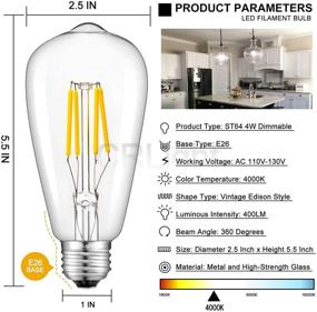 img 2 attached to 🔆 CRLight Dimmable Daylight LED Filament Bulb