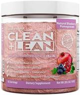 🌱 fitfarm usa clean+lean натуральный плюс производительность: мощные антиоксиданты, ингредиенты без гмо - ультра-чистый катализатор тренировок, bcaas для развития мышц и смесь для здорового снижения веса - 42 порции, 6.7 унций. логотип