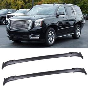 img 4 attached to 🚙 OCPTY Roof Rack Cross Bars for Cadillac Escalade, Chevrolet Suburban/Tahoe, GMC Yukon 2015-2020 – Luggage Racks Rooftop Cargo Carrier Bag for Luggage, Kayak, Canoe, Bike, Snowboard, and Skiboard