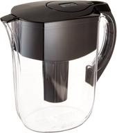 💧 brita grand 10-cup water filter pitcher with 1 standard filter, bpa-free - large, black логотип