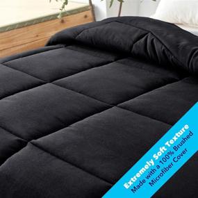 img 3 attached to Equinox All Season Black Quilted Comforter