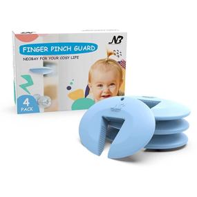 img 4 attached to 🚪 Neobay Door Pinch Guard (Pack of 4) - Durable Silicone Door Stopper for Babies - Prevent Finger Pinch Injuries, Slamming Doors, and Lock-ins