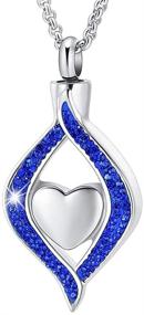 img 4 attached to 💔 Heartfelt Cremation Jewelry for Ashes: Eye of My Heart Keepsake Urn Pendant Necklace - Memorial for Women and Men