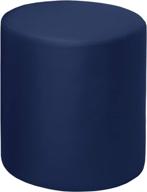 💺 logan regency ottoman, 18-inch, navy blue logo