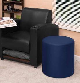 img 2 attached to 💺 Logan Regency Ottoman, 18-inch, Navy Blue