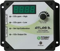 🌿 etl listed titan controls atlas 3-day/night co2 monitor & controller with photocell, 120v logo