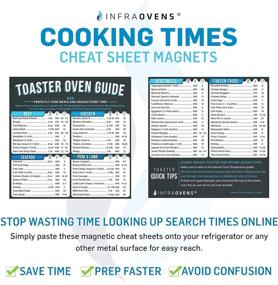 img 3 attached to 🔥 Toaster Oven Cooking Times Chart Magnet + Accessories, Baking & Grilling Cookbooks + Food Temperature Guide" - Compatible with Breville, Cuisinart, Oster, Hamilton Beach, Kitchenaid, and More