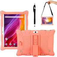 📱 colorful and durable tablet cases for dragon touch k10, marvue pad m20, luss and tenyide 10.1 inch tablets - pink logo