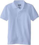 boys' short sleeve pique polo shirt by khq logo