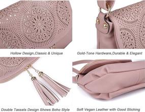 img 1 attached to 👜 Designer Crossbody Bags with Tassels - Women's Handbags, Wallets, and Shoulder Handbags