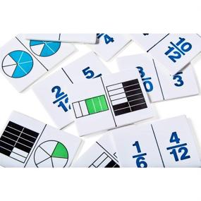img 1 attached to 🔢 Plastic Fraction Dominoes: Hand2Mind Manipulative for Enhanced Learning