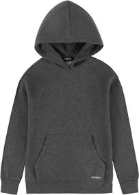 img 4 attached to ALAVIKING Brushed Sweatshirts Pullover Purple XL Boys' Clothing : Fashion Hoodies & Sweatshirts