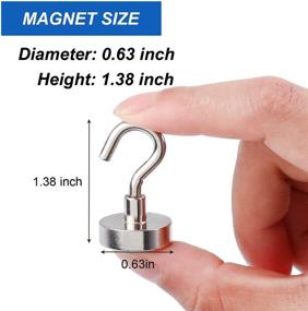 img 1 attached to 🧲 Neodymium Magnetic Kitchen Industrial Hardware - Exceptionally Strong and Efficient for Workplace Use