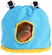 🦜 winter warm parrot nest house: cozy hanging bed cave for budgie parakeet cockatiel conure lovebird and more логотип