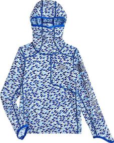 img 1 attached to Coolibar Kids Andros Fishing Hoodie: The Ultimate Swimwear for Boys