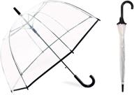 прозрачный зонт mingyuhui для романтических взрослых (черный) логотип