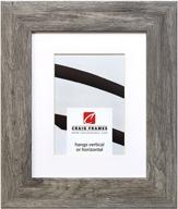 craig frames 74030: faux gray barnwood picture frame for 16x20 inch photos – matted, 20x24 inch logo