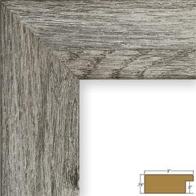 img 3 attached to Craig Frames 74030: Faux Gray Barnwood Picture Frame for 16x20 Inch Photos – Matted, 20x24 Inch