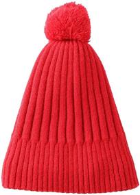 img 3 attached to 🏠 Cozy and Stylish: Home Prefer Toddler Boys Knit Winter Hat - Warm Fleece Lined Skull Beanie for Kids