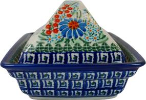 img 1 attached to 🍽️ Boleslawiec Polish Pottery Butter Dish