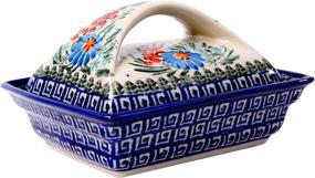 img 4 attached to 🍽️ Boleslawiec Polish Pottery Butter Dish