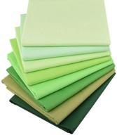 🧵 18 x 22 inches hanjunzhao green solids fat quarters fabric bundles for precut quilting and sewing logo
