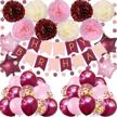 burgundy birthday decorations balloon balloons logo
