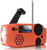 📻 geartist submarine 1 solar emergency weather am fm noaa/wb alert hand crank wind up radio with sos, 2000mah power bank & led flashlight for hurricane earthquake disaster survival supply - designed in usa logo