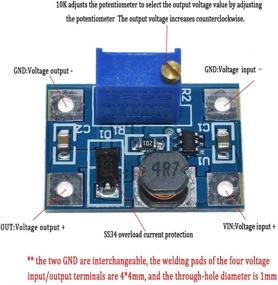 img 1 attached to 💡 HiLetgo 5шт. SX1308 DC-DC Увеличительный модуль мощности: регулируемый повышающий преобразователь с током 2A.