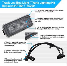 img 1 attached to 🚚 Foinwer PT857-35200 LED Truck Bed Light/Trunk Lighting Kit for 2020-2021 Toyota Tacoma SR5 TRD 3.5L 2.7L | Replaces PT857-35200, 84267-0C020, 90080-87026 (Set of 2)