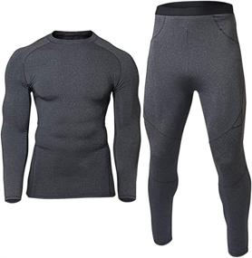 img 4 attached to Thermal Underwear Bottom Compression Winter Outdoor Recreation