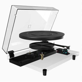 img 1 attached to 🎵 DIGITNOW Vinyl Record Player: HiFi System with Wireless Bluetooth, Magnetic Cartridge, Adjustable Counter Weight & Detachable 36W Speakers