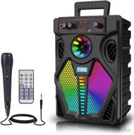 🔊 high-power bluetooth speaker pa system - 60w big speakers, tws pairing, karaoke machine, portable skull speakers logo