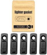 yitixi 5pcs lighter non-evaporating gasket … (black) logo