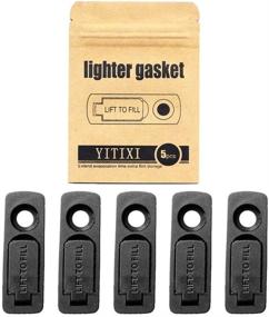img 4 attached to YITIXI 5PCS Lighter Non-Evaporating Gasket … (Black)