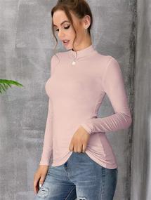 img 3 attached to UNTYHOTS Sleeves Turtleneck Pullover Lightweight Sports & Fitness